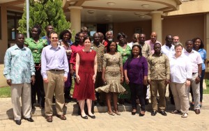 Group photo of employees from EPA and the Ghana Environmental Protection Agency .